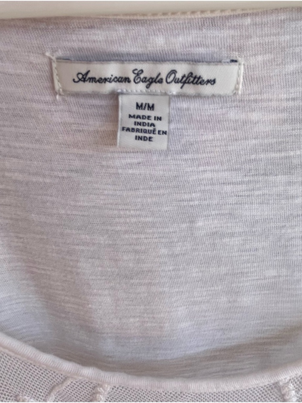 American Eagle Outfitters White Sleeveless Mesh Peplum Top Romantic Sheer Tank - Picture 6 of 10